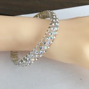 Vintage Lucite Reinstone Bracelet
